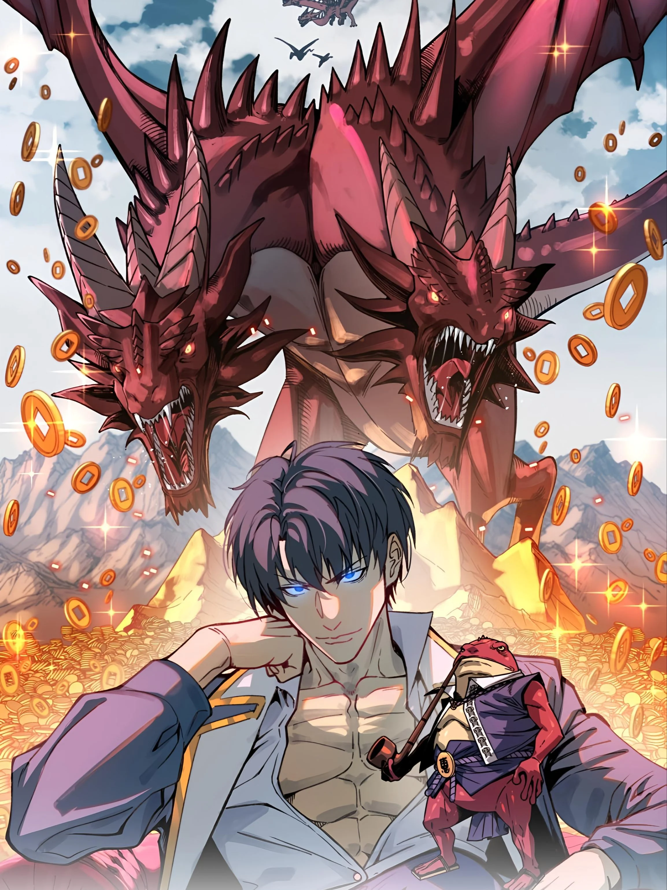 Capa de Começando Como Deus da Riqueza e Domando Bilhões de Pets Divinos