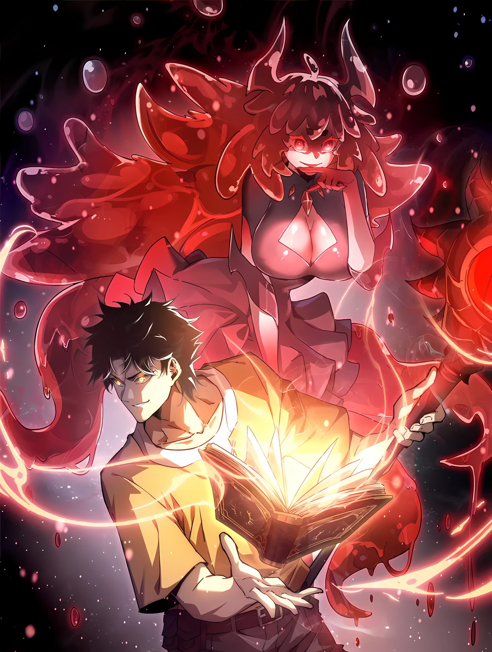Capa de Invocador de Demônios do Abismo