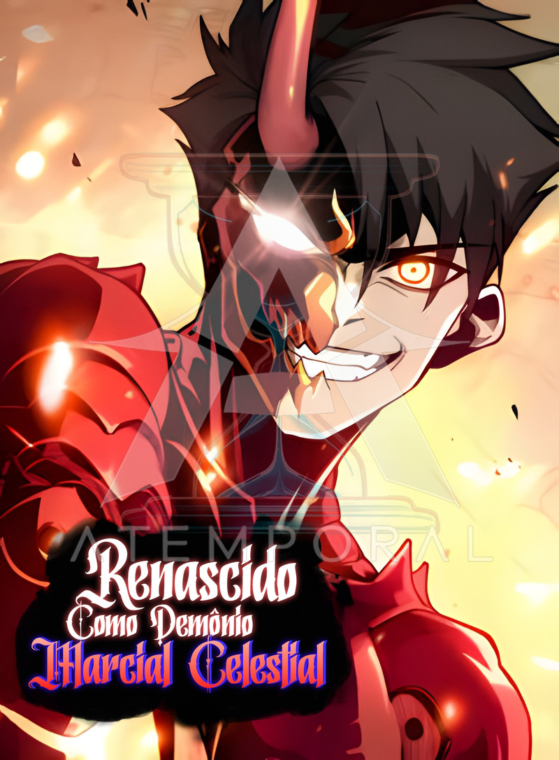 Capa de Renascido como Demônio Marcial Celestial