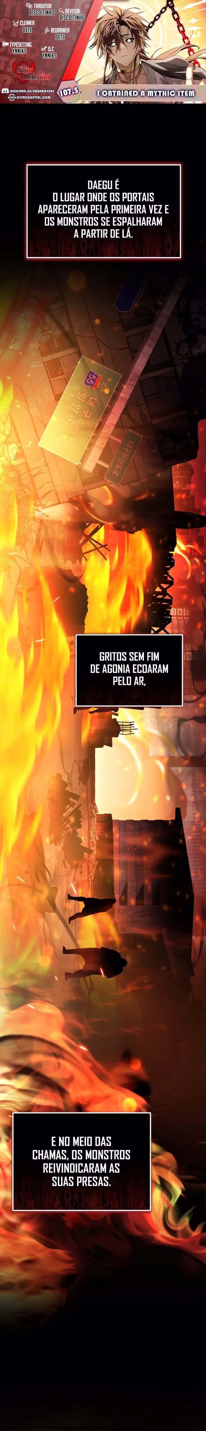 Página 1 de Eu Obtive um Item Mítico - Capítulo 107.5