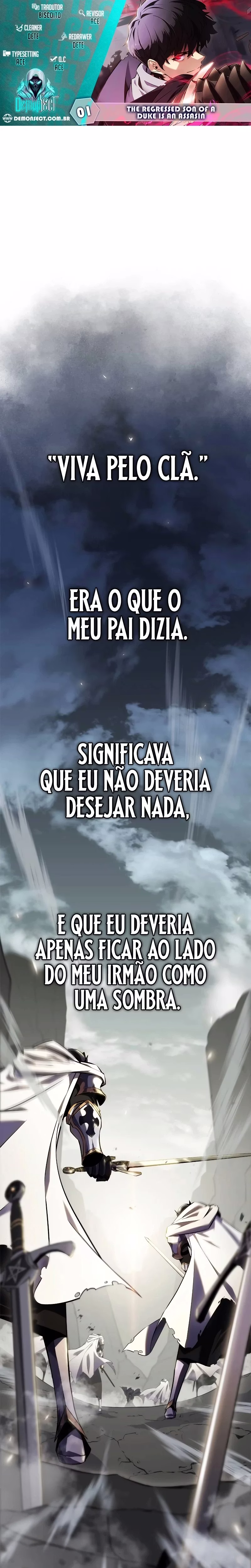 Página 1 de O Filho Regressado do Duque é um Assassino - Capítulo 01