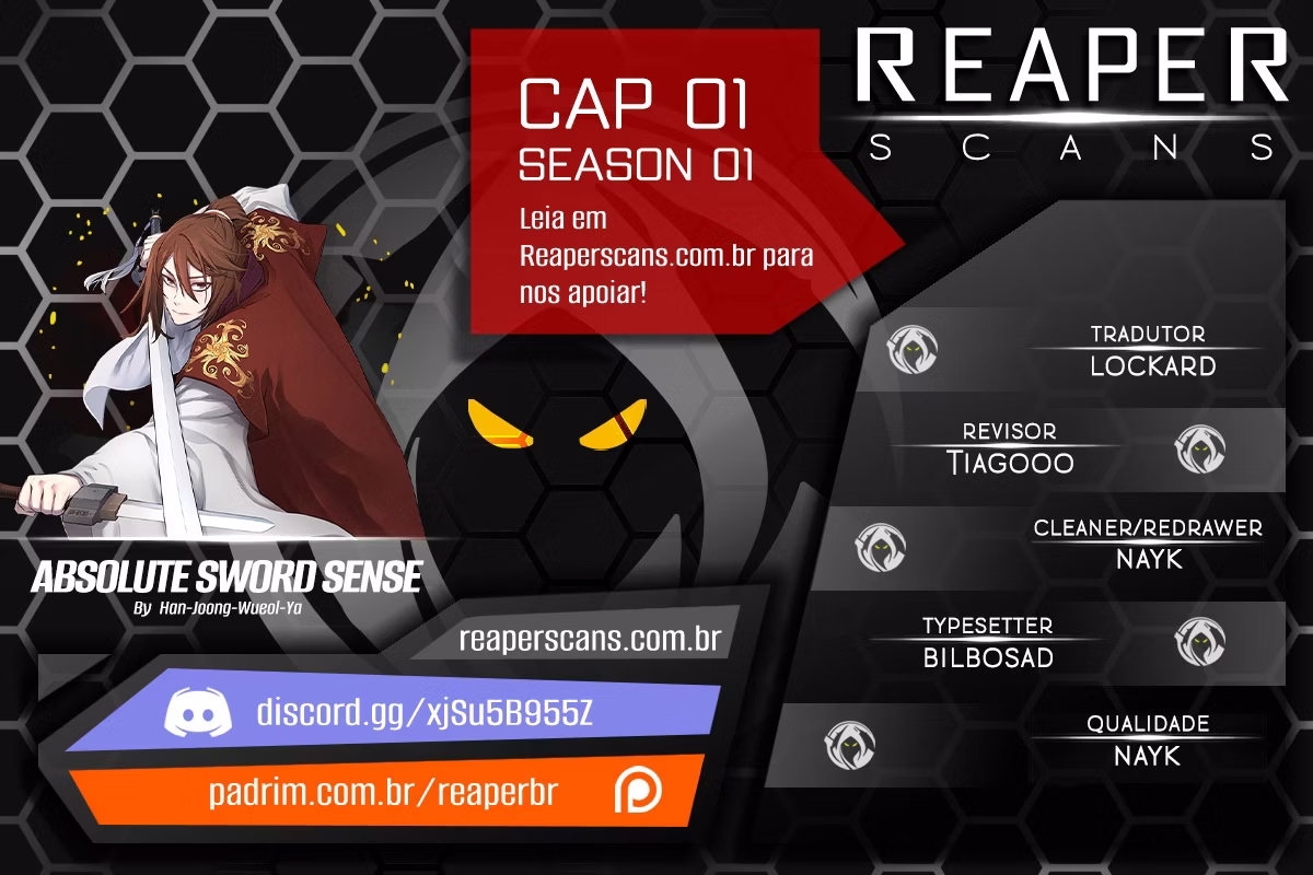 Página 1 de Sentido Absoluto da Espada - Capítulo 01